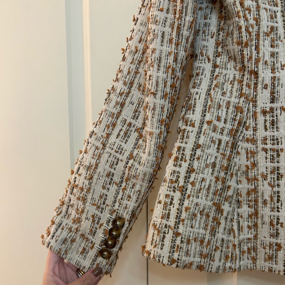 NWT Veronica Beard Dickey Cutaway Tweed Blazer - Picture 7 of 8